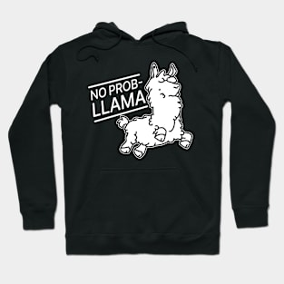 No Problem Llama on Dark Colors Hoodie